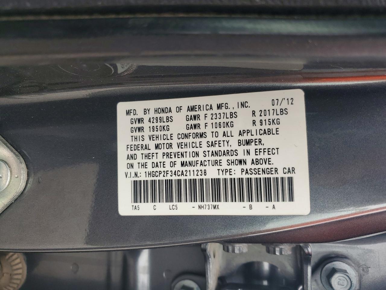 Honda Accord Lx