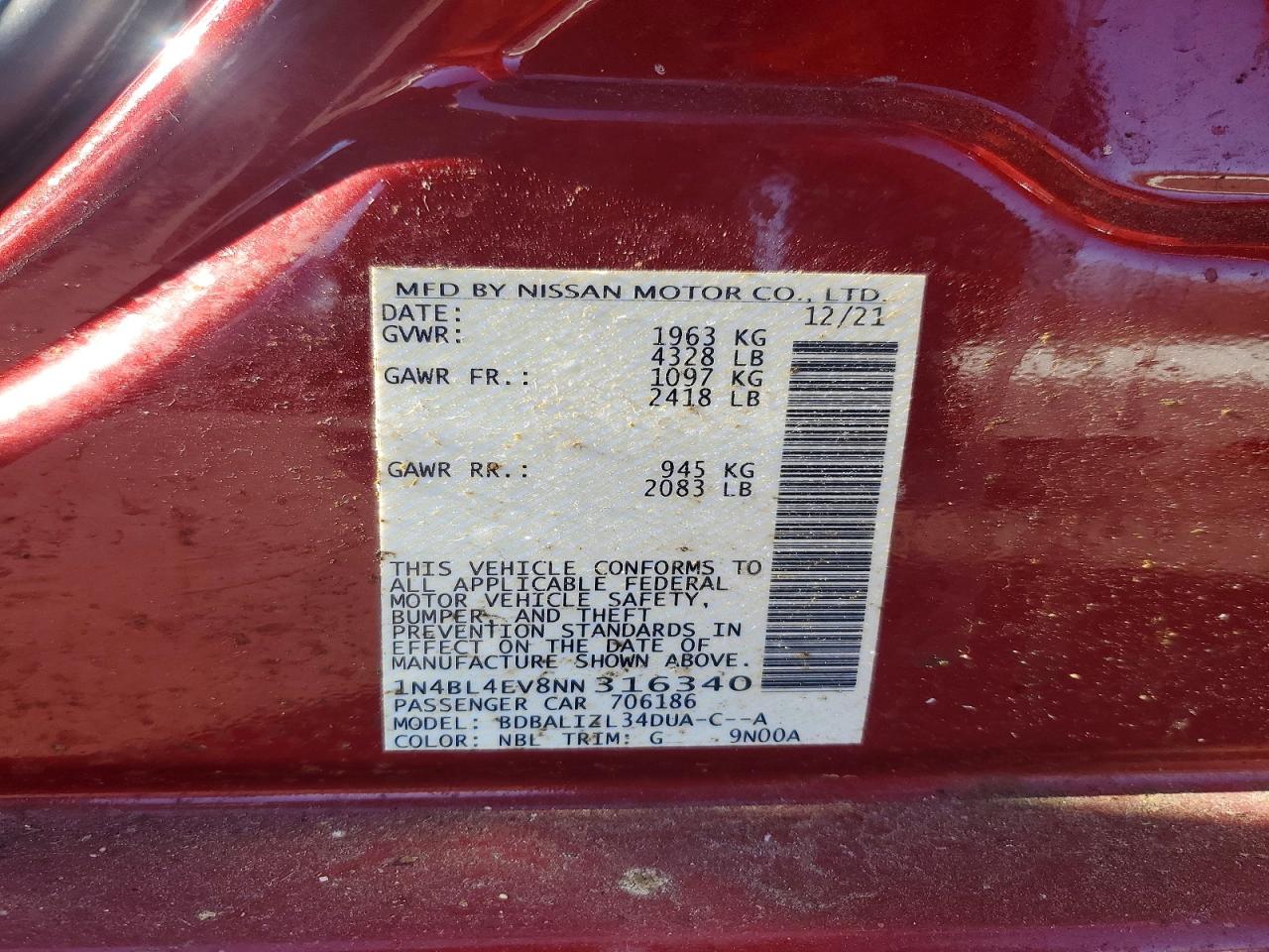 Nissan Altima Sl