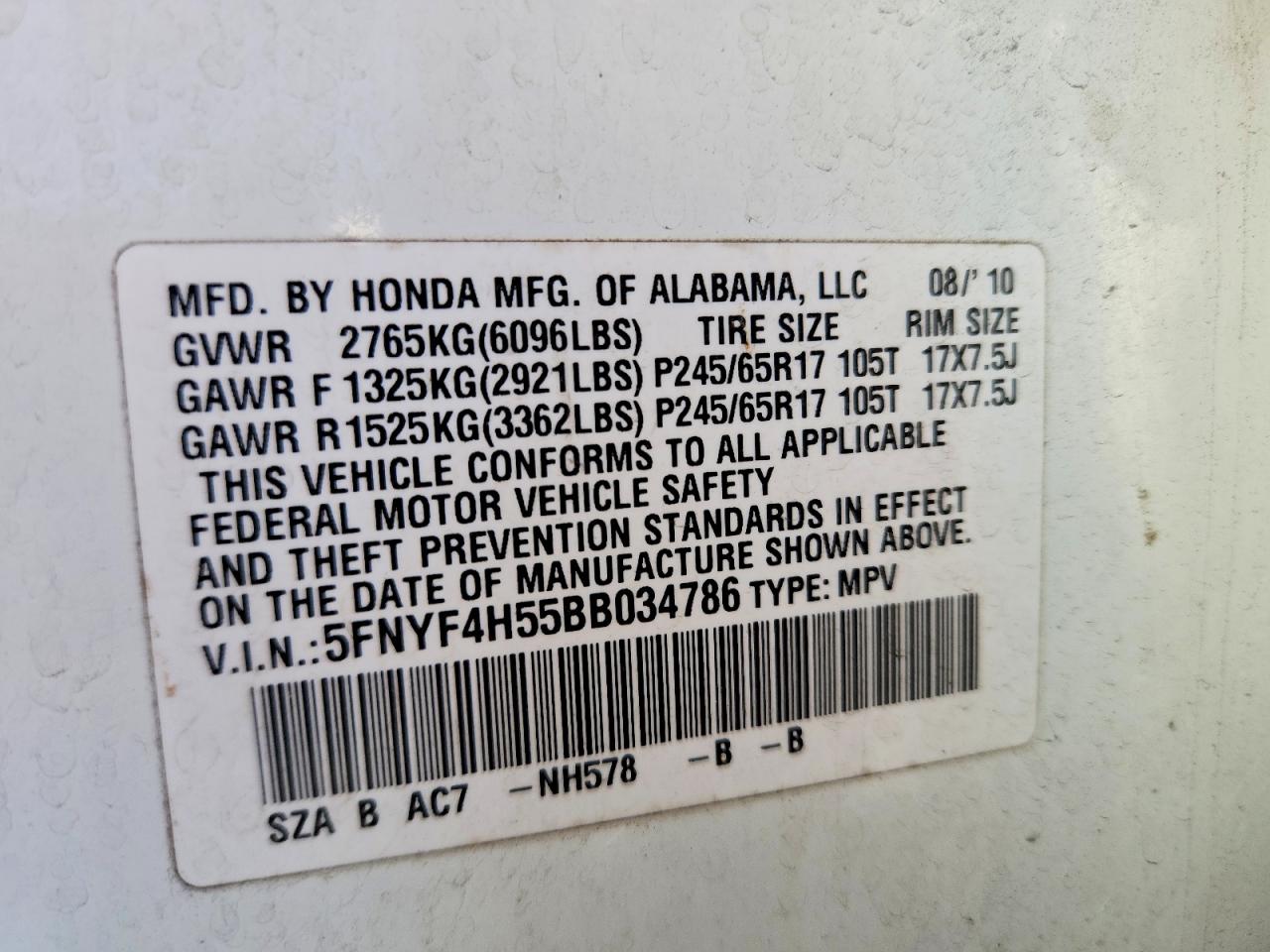 Honda Pilot Exl