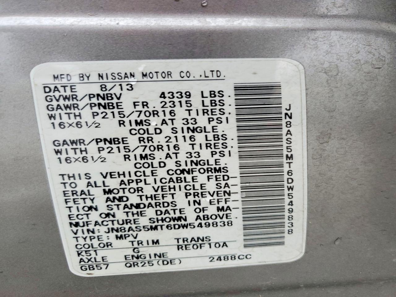 Nissan Rogue S