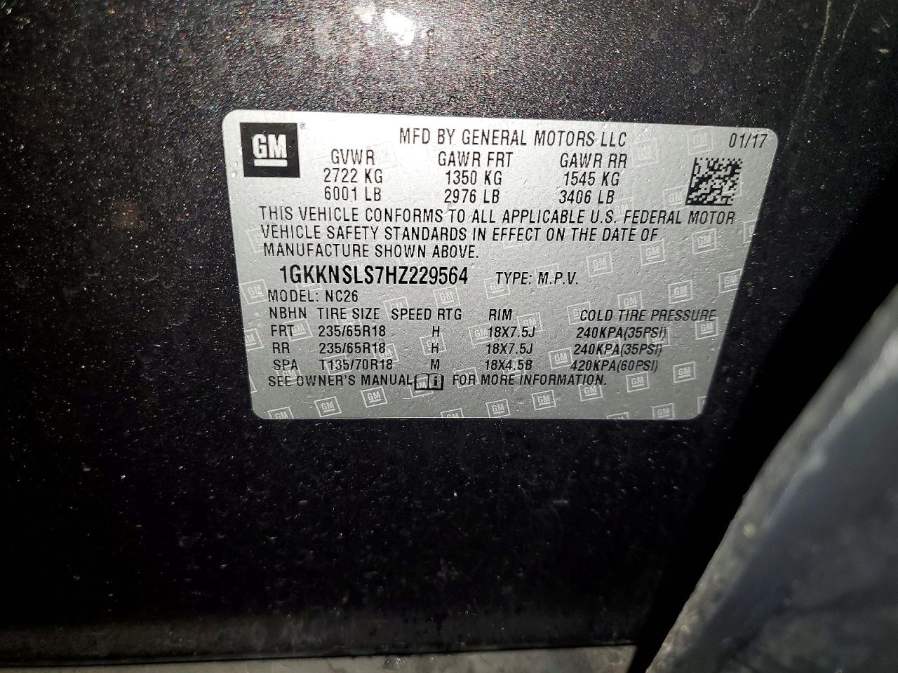 GMC Acadia Sle