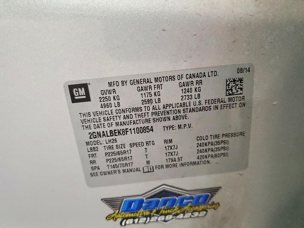 Chevrolet Equinox Lt