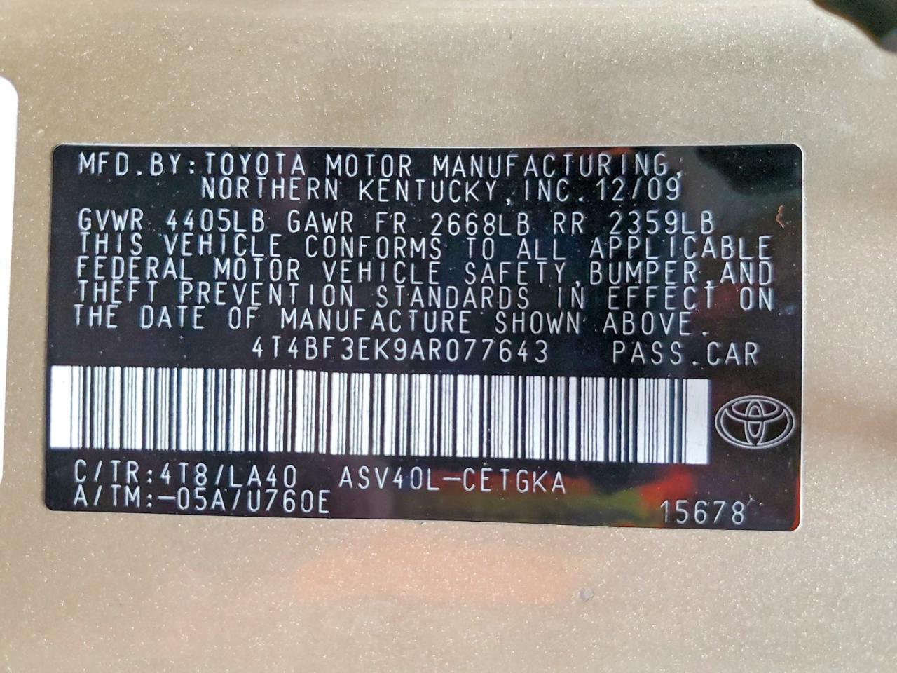 Toyota Camry Xle