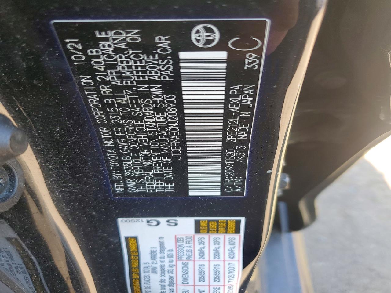 Toyota Corolla Le
