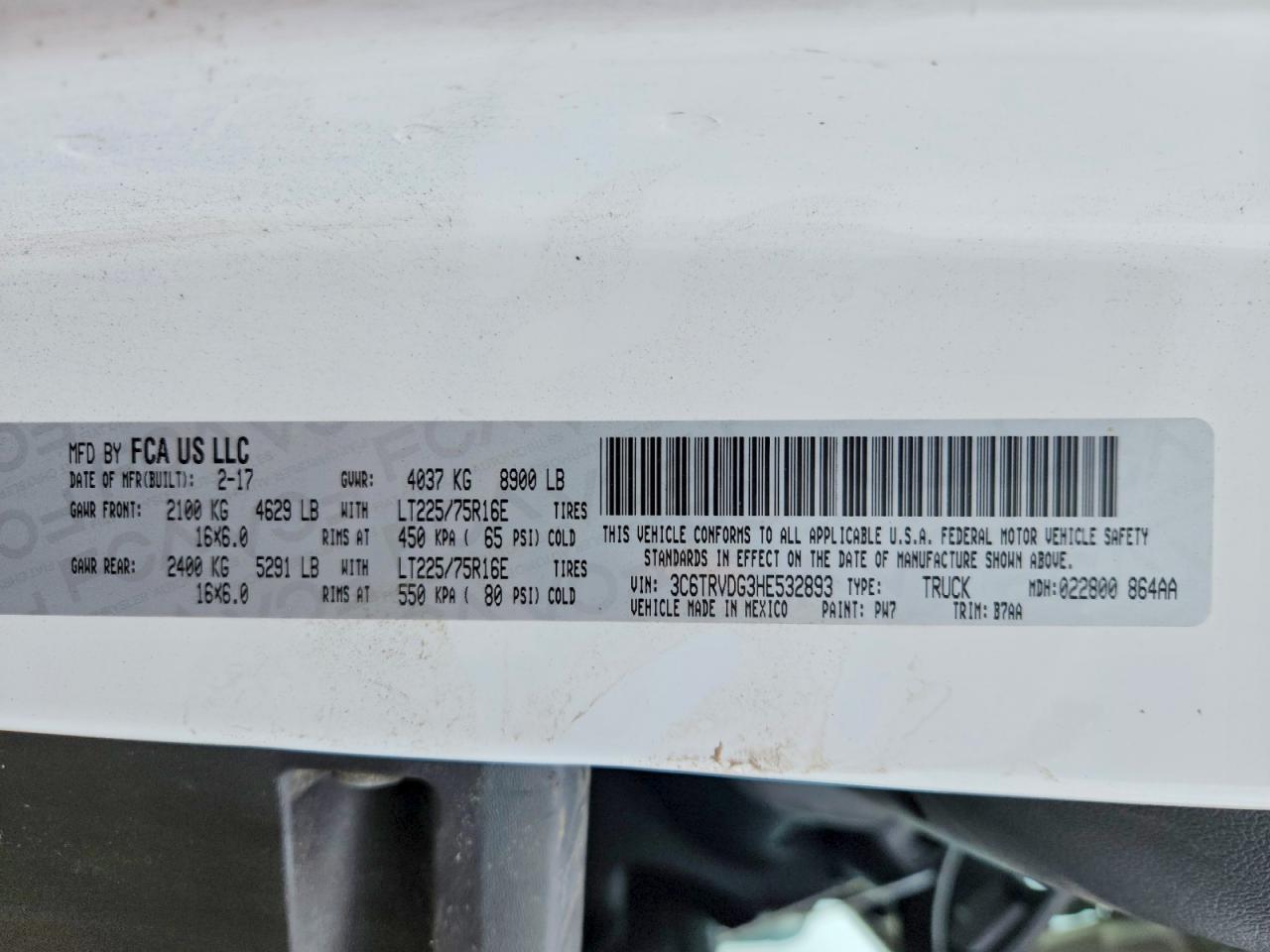Ram Promaster 2500 High