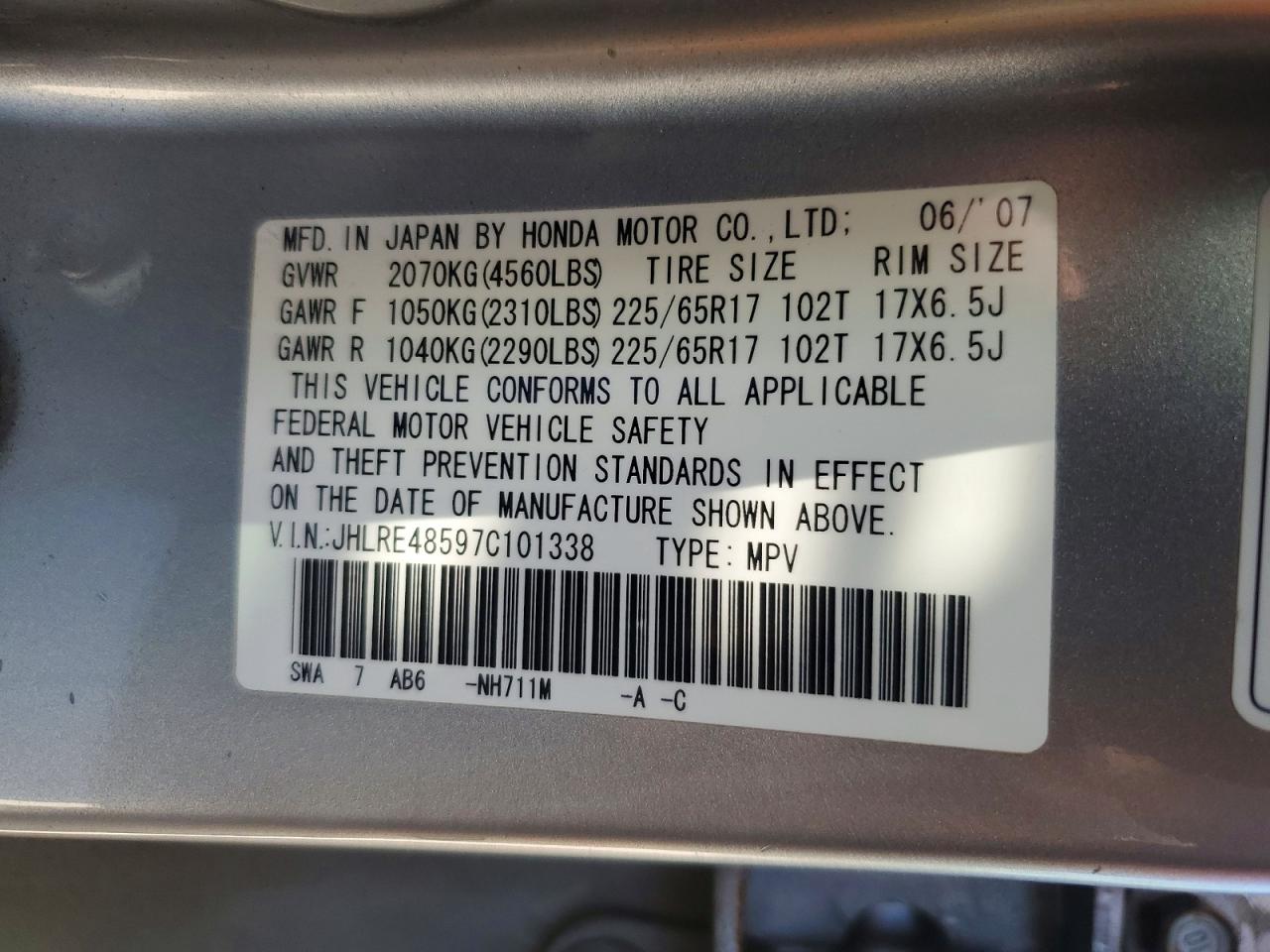 Honda Crv Ex