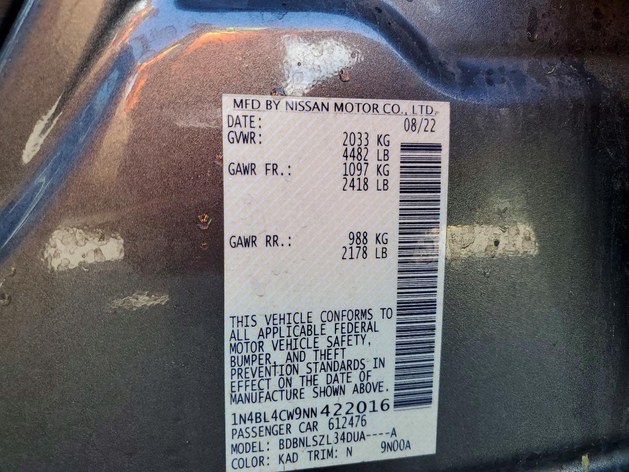 Nissan Altima Sr