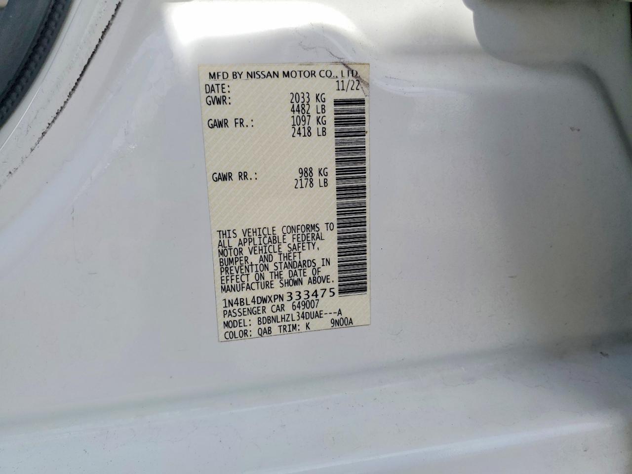 Nissan Altima Sv