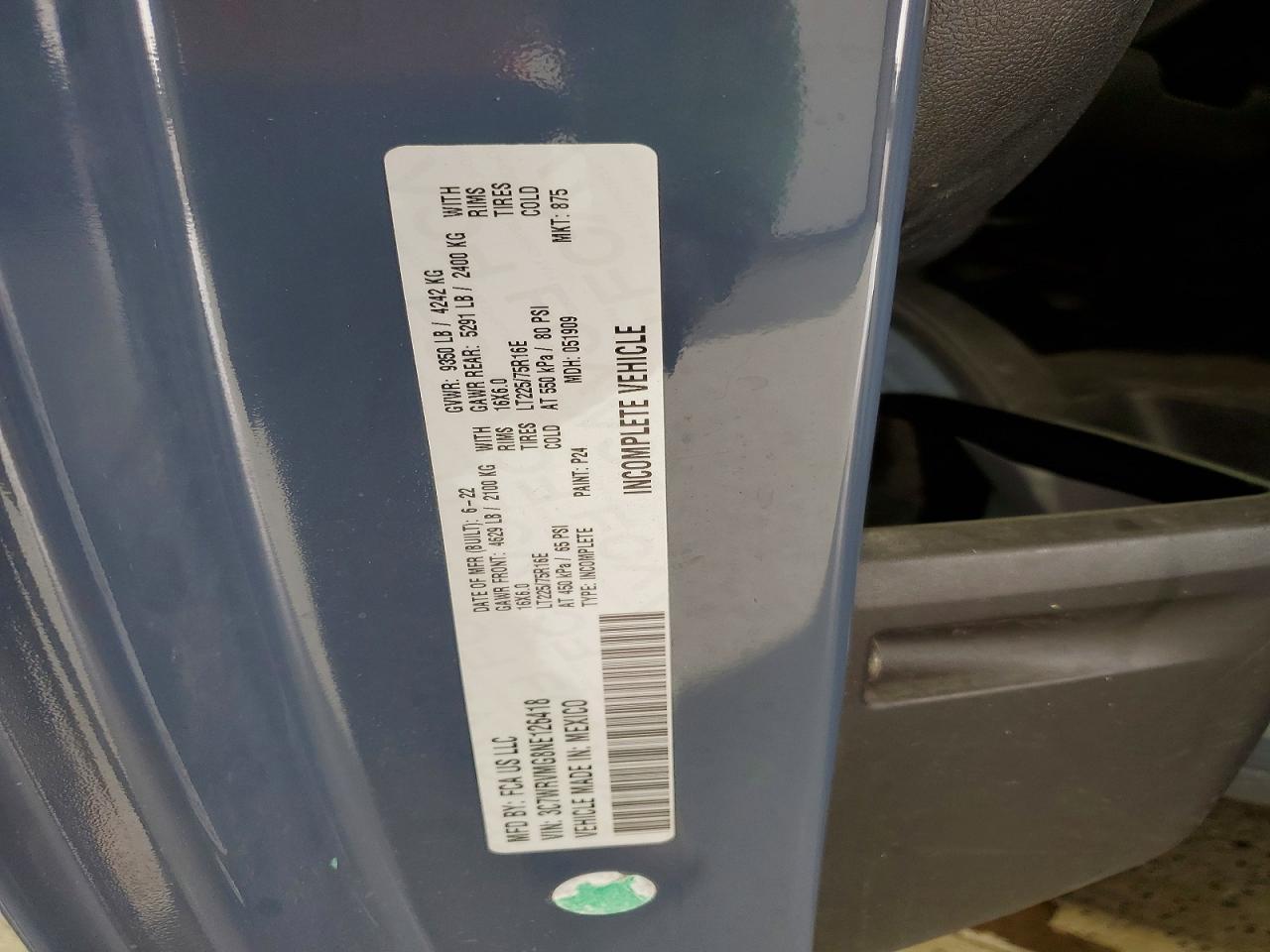 Ram Promaster 3500 Standard
