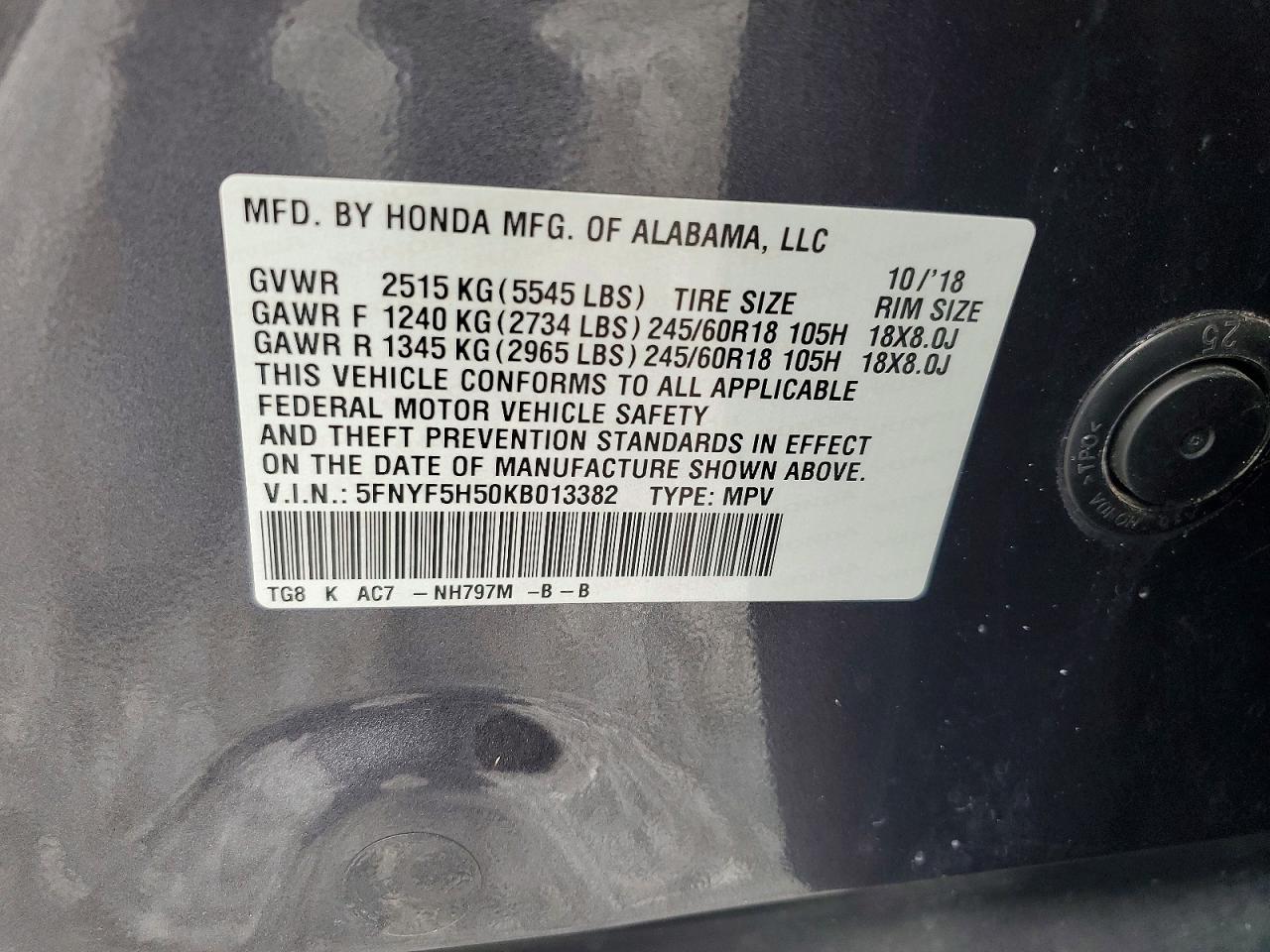 Honda Pilot Exl
