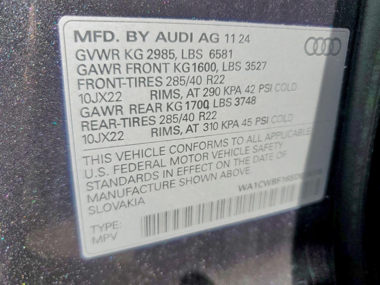Audi Sq Prestige