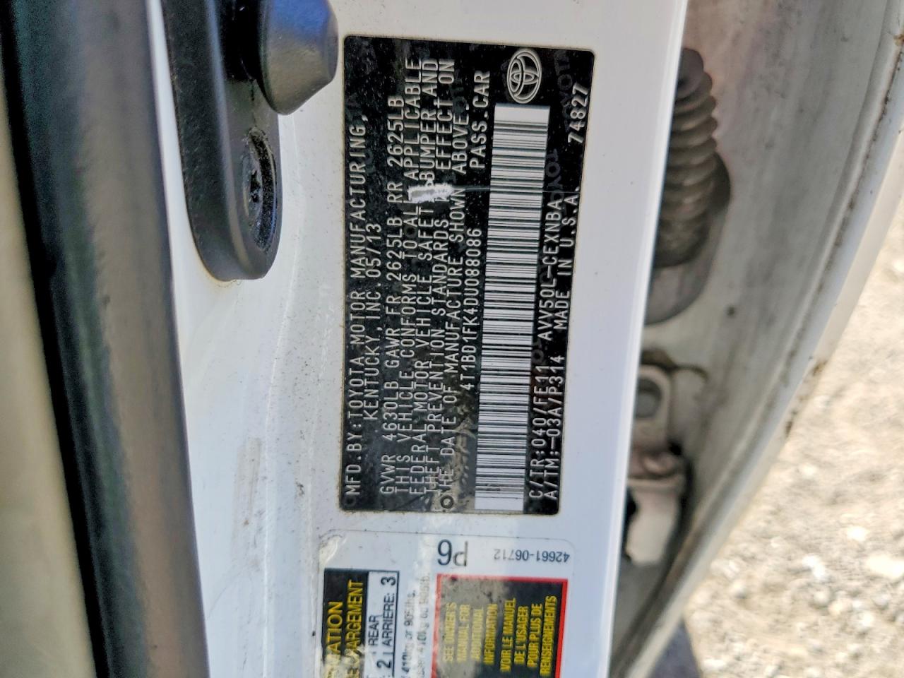 Toyota Camry Le