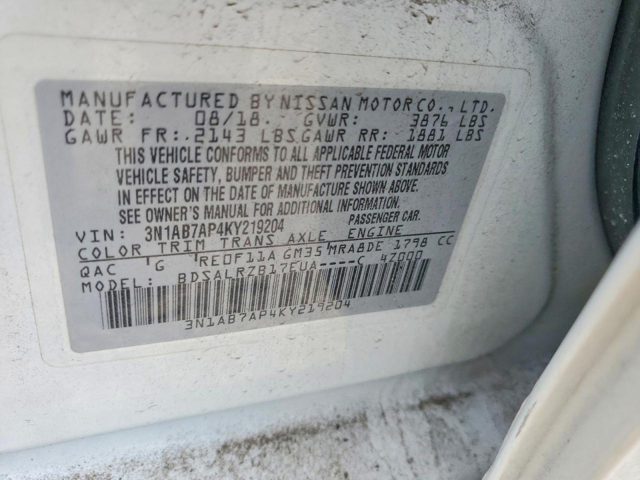 Nissan Sentra Sr