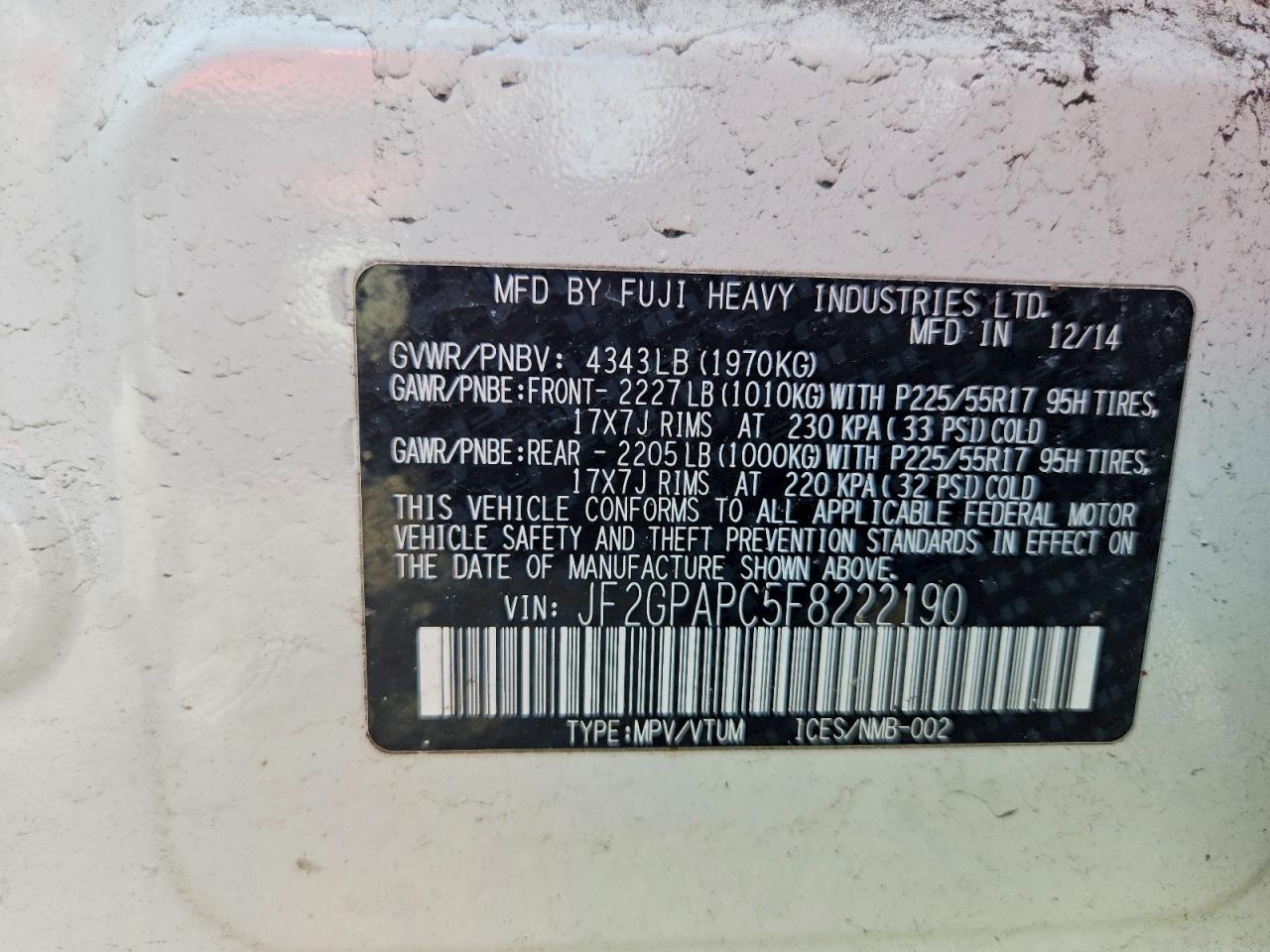 Subaru Xv 2.0 Limited