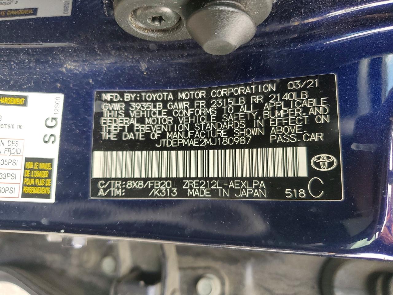 Toyota Corolla Le