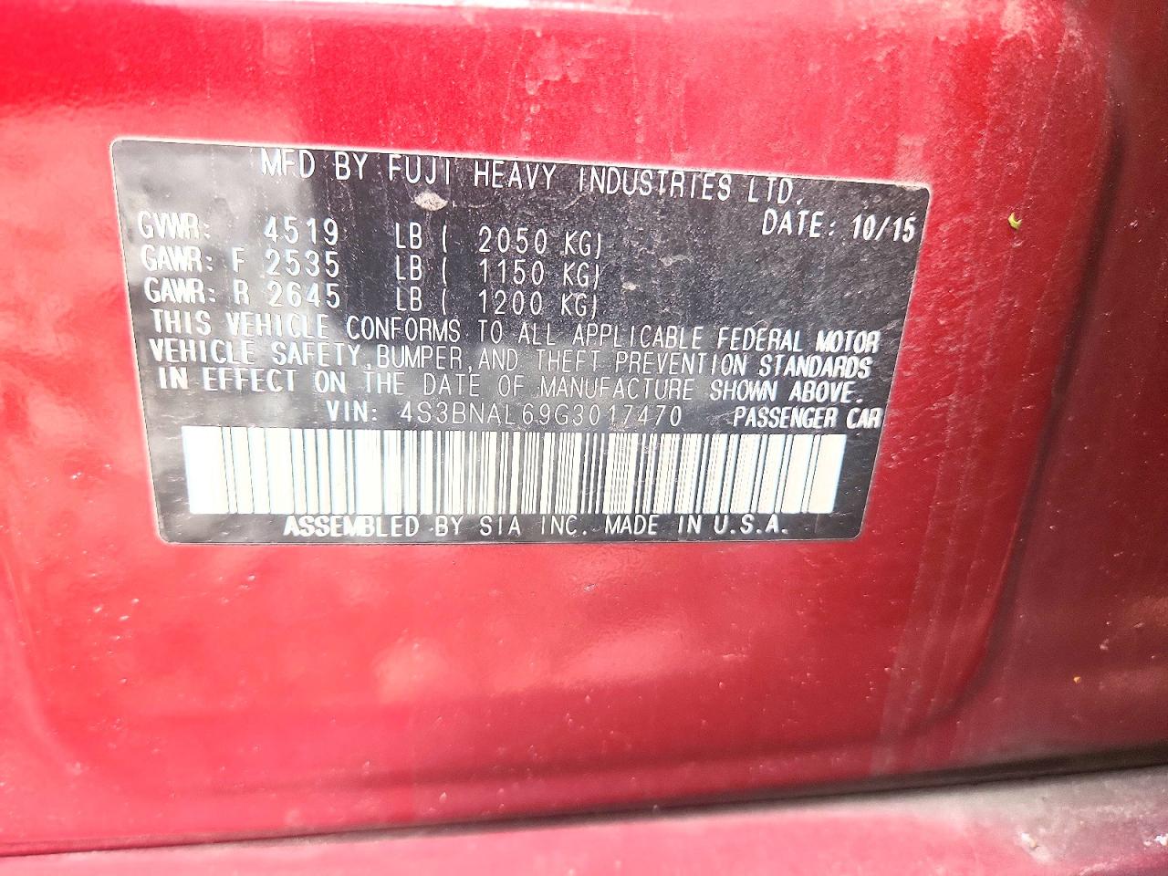 Subaru Legacy 2.5i Limited