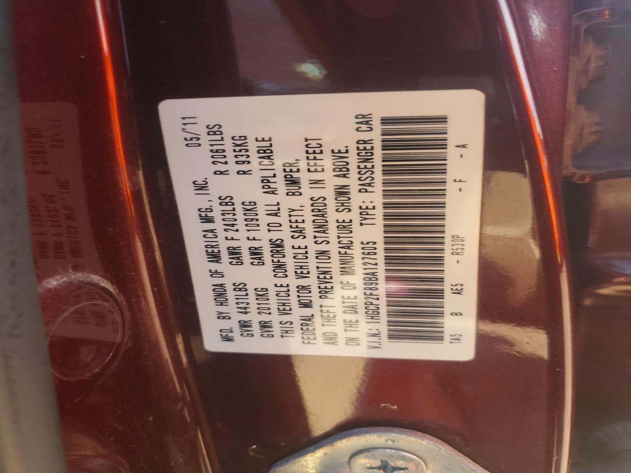 Honda Accord Exl