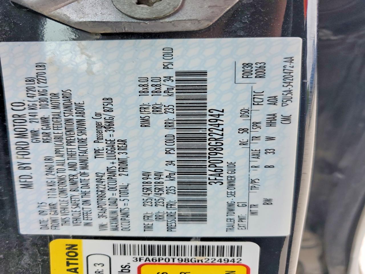 Ford Fusion Se