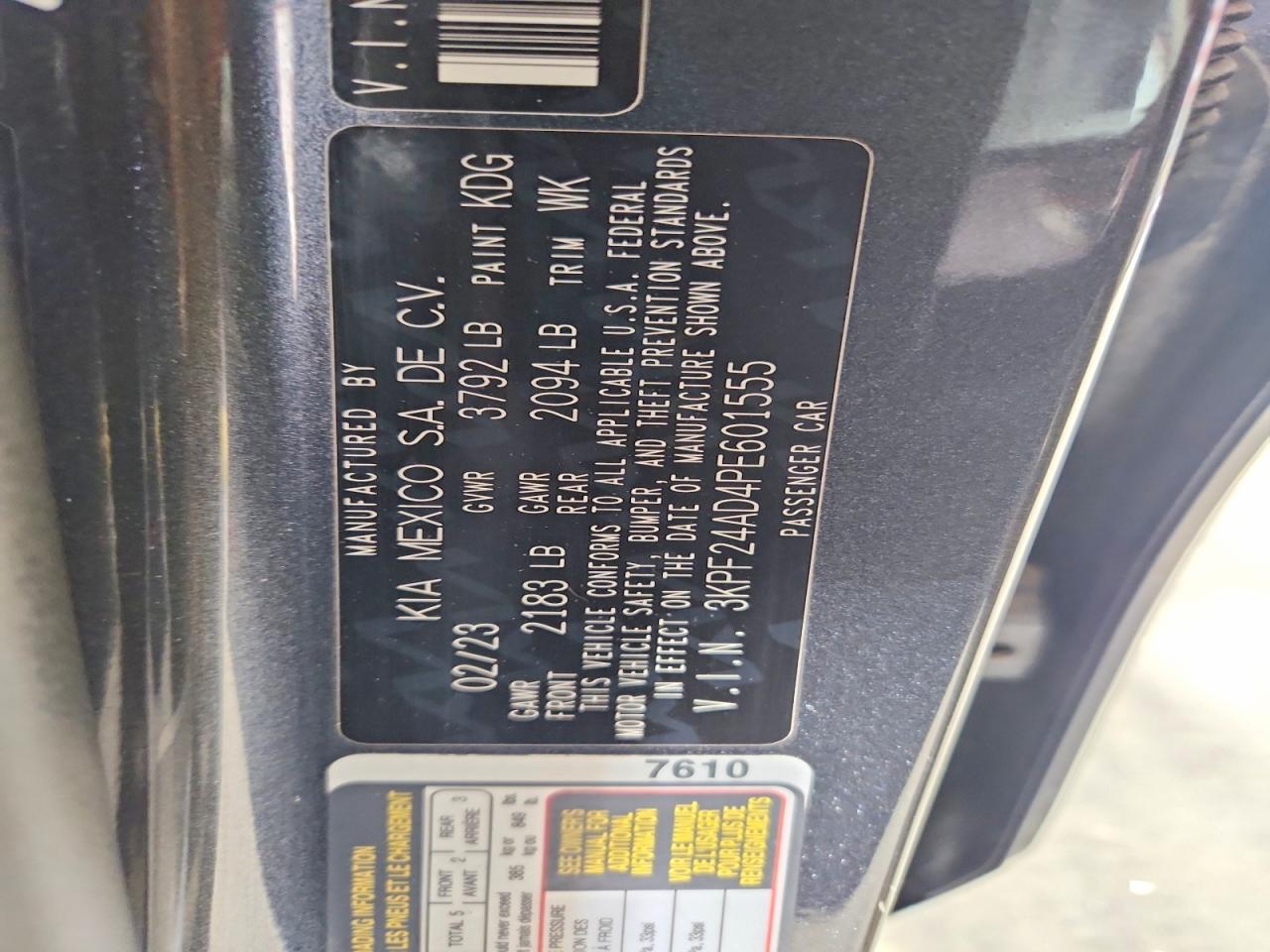 Kia Forte Lxs