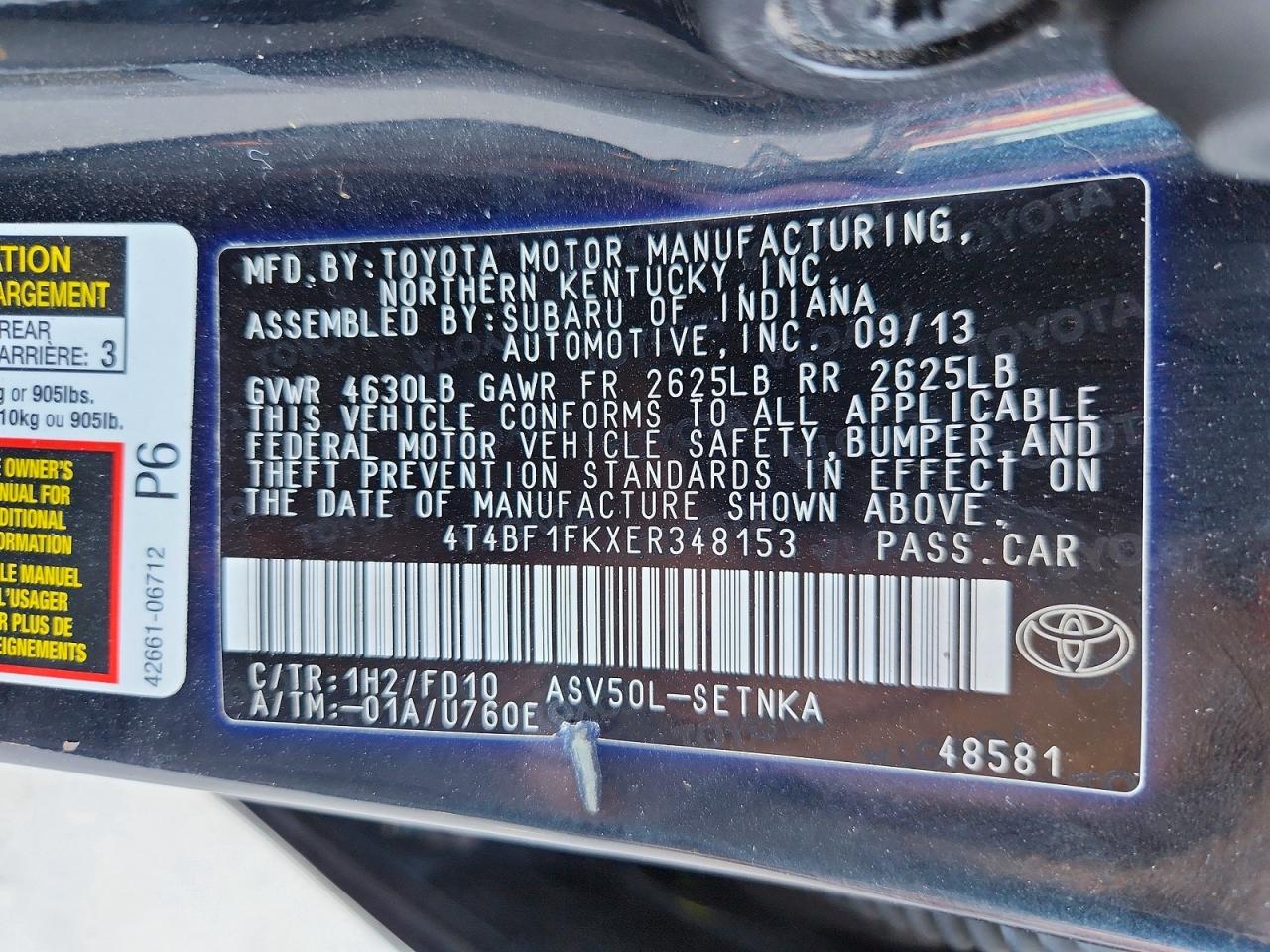 Toyota Camry Le