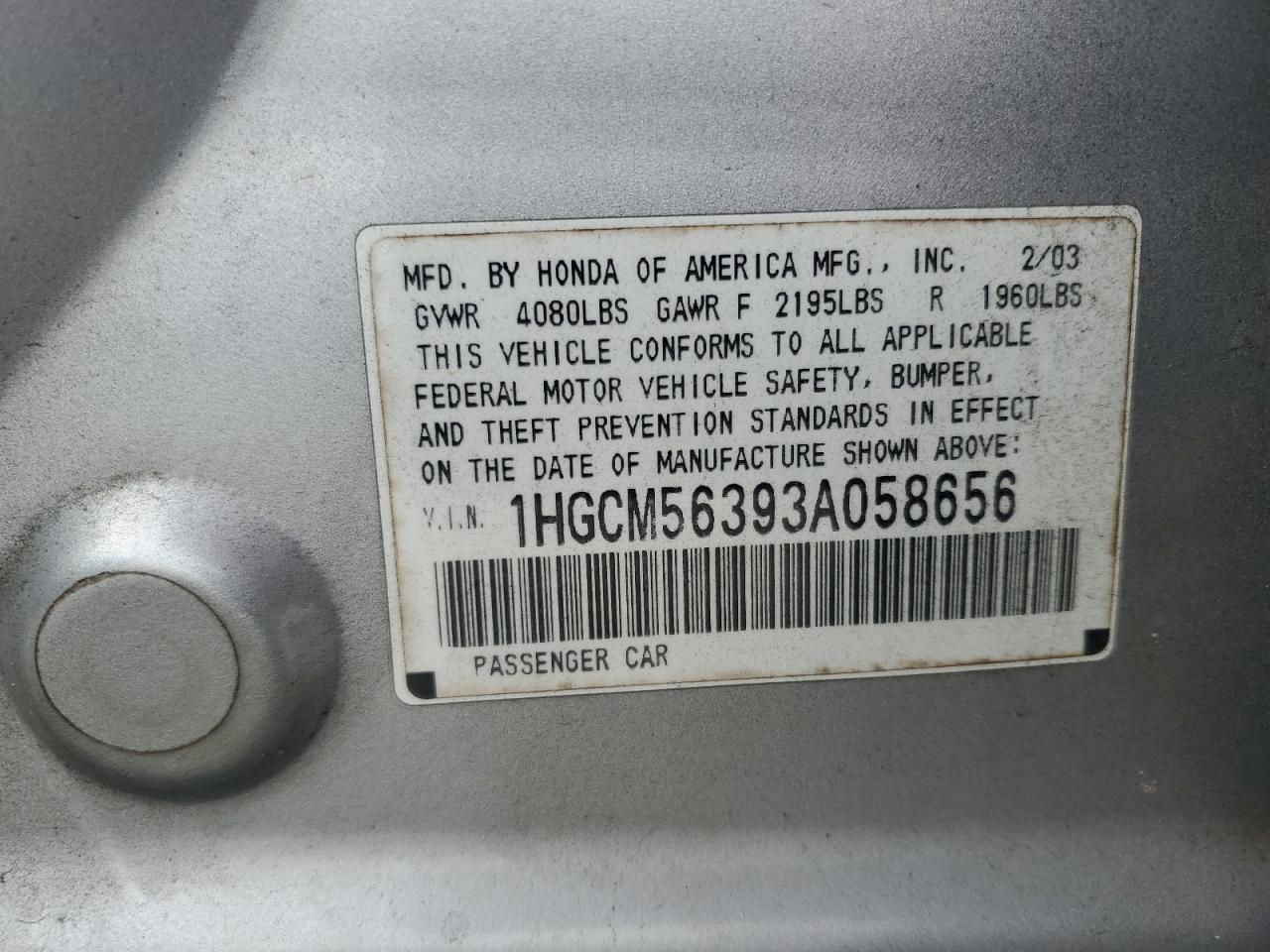 Honda Accord Lx