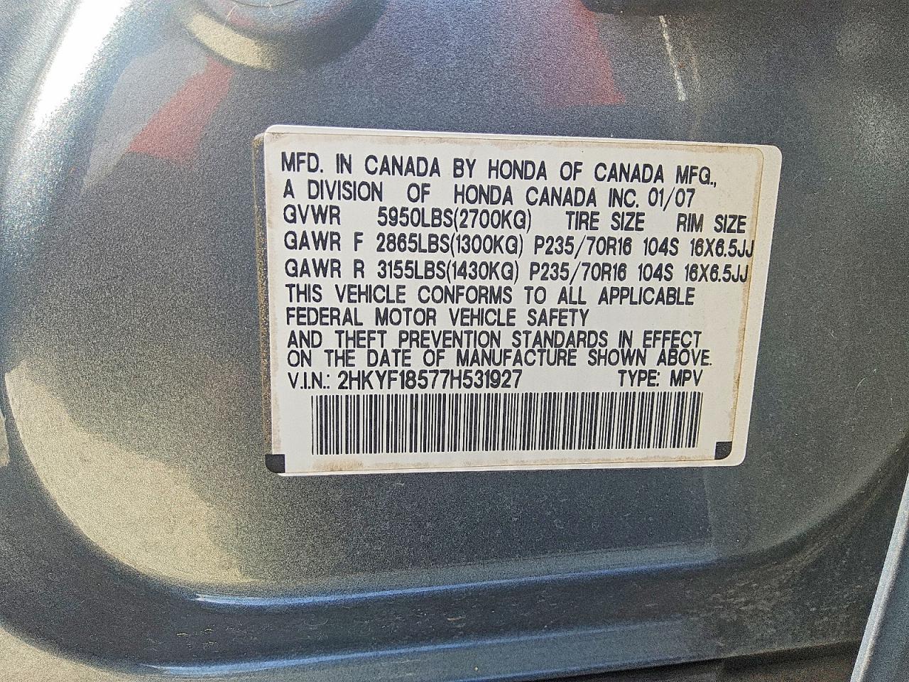 Honda Pilot Exl