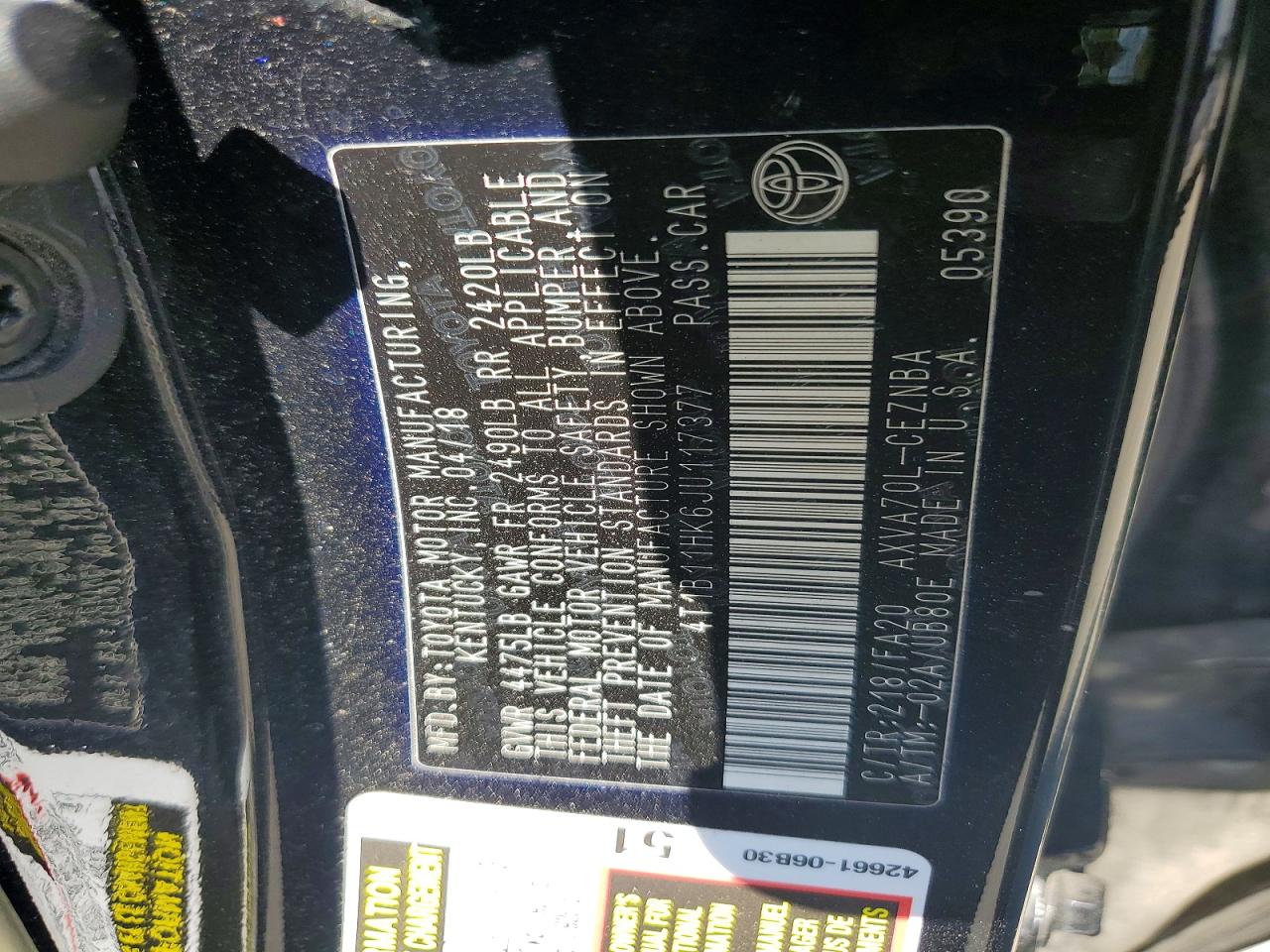 Toyota Camry Le