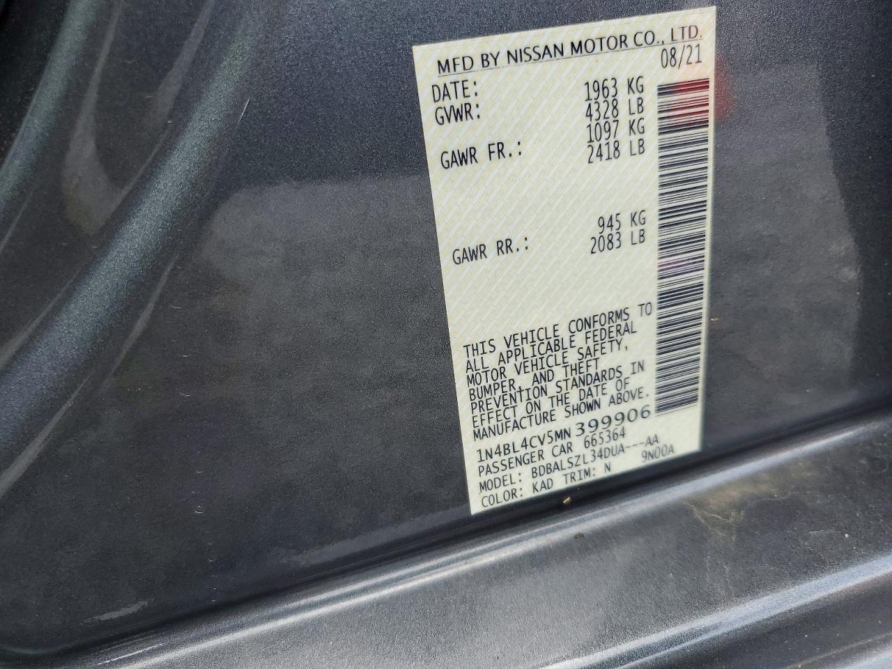 Nissan Altima Sr