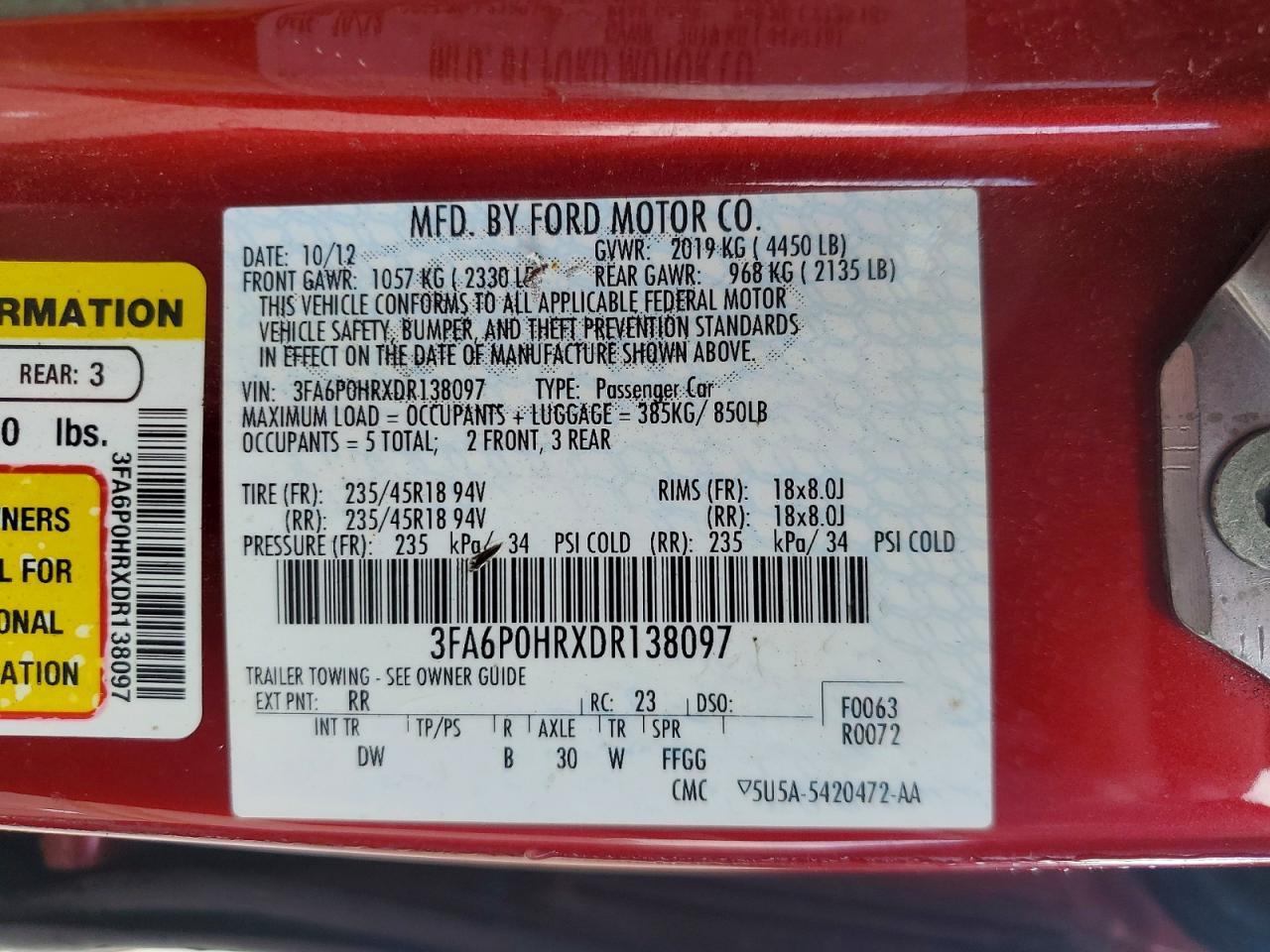 Ford Fusion Se