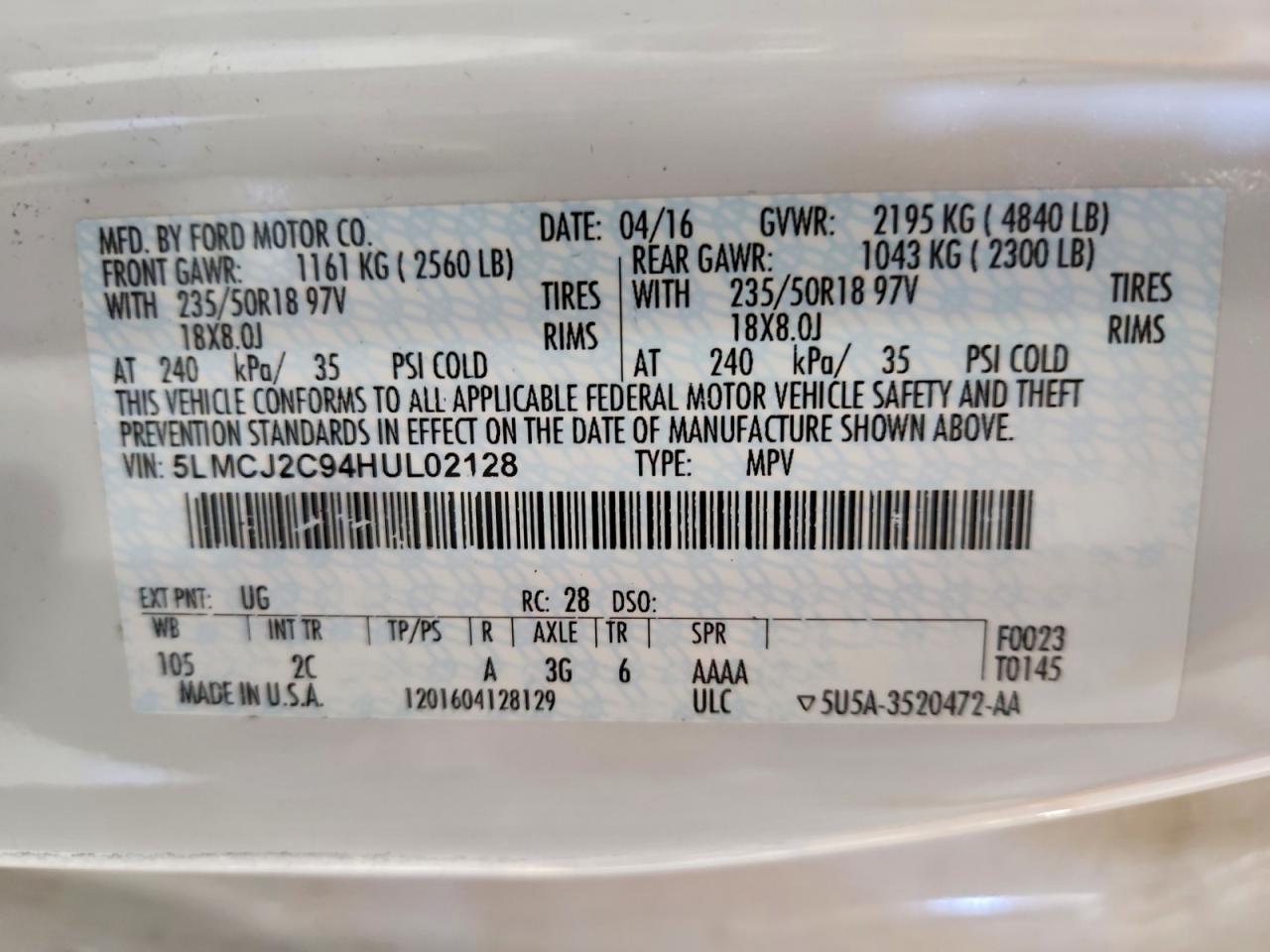 Lincoln MKC Select