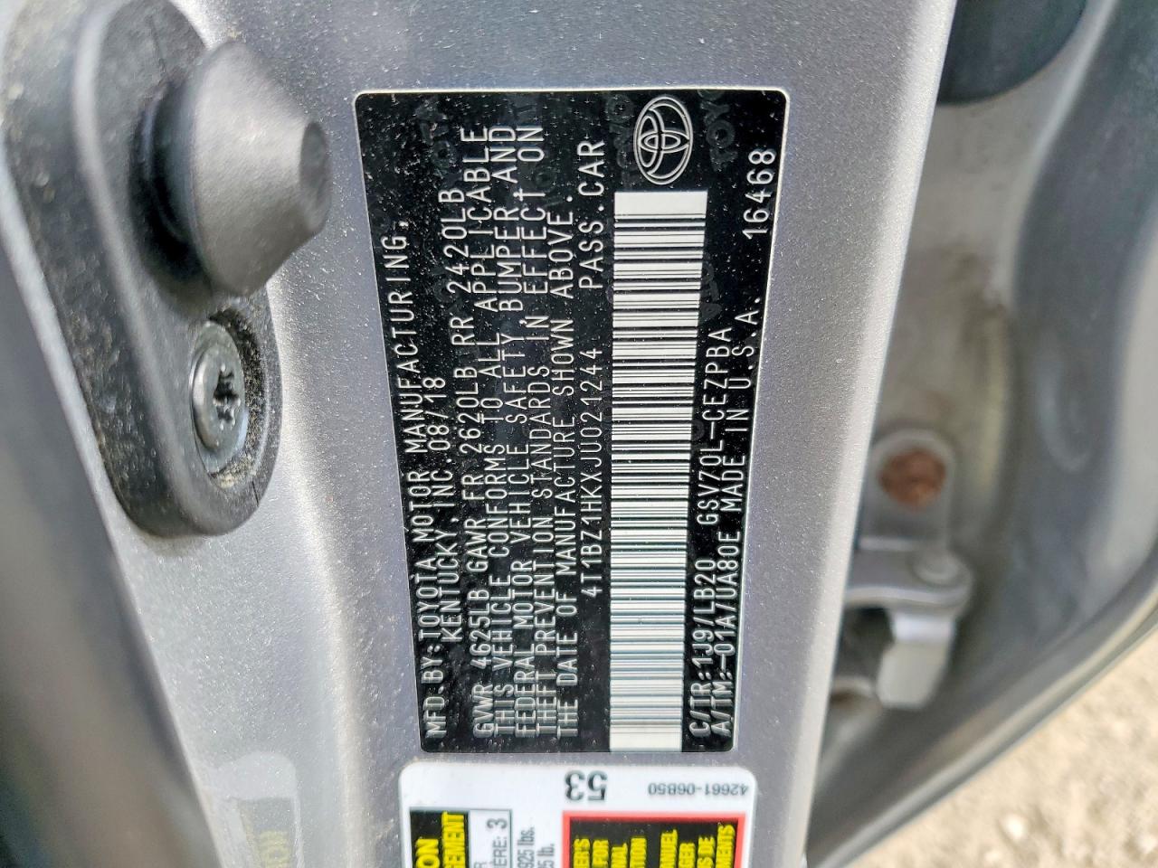 Toyota Camry Xse V6