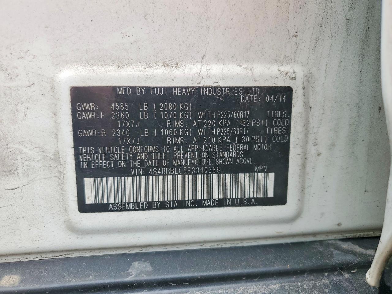 Subaru Outback 2.5i Limited