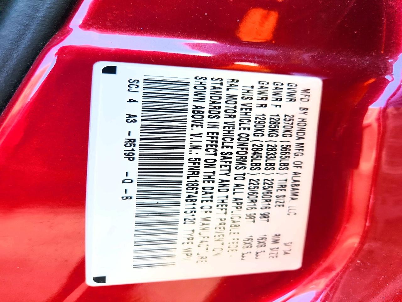 Honda Odyssey Ex