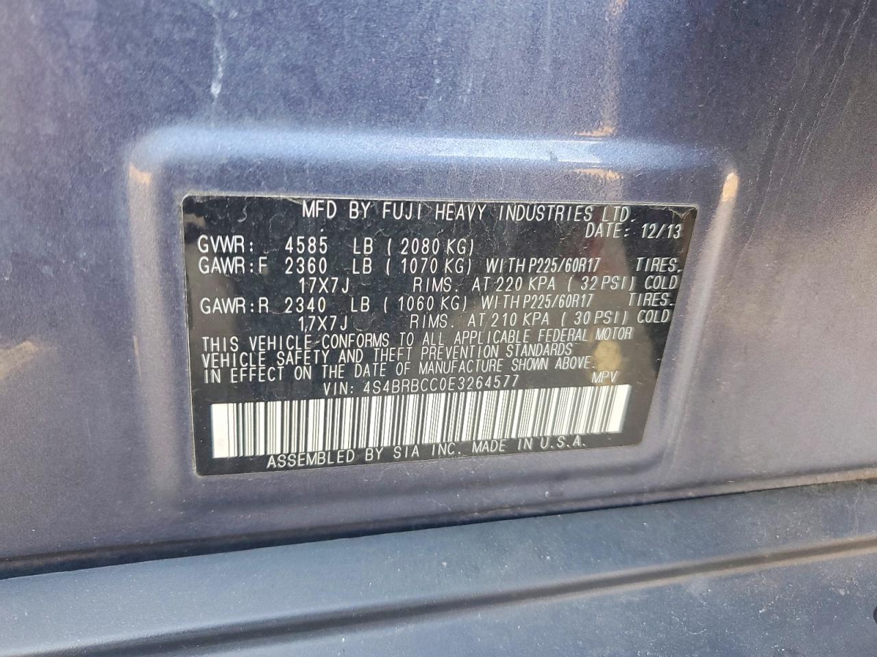 Subaru Outback 2.5i Premium