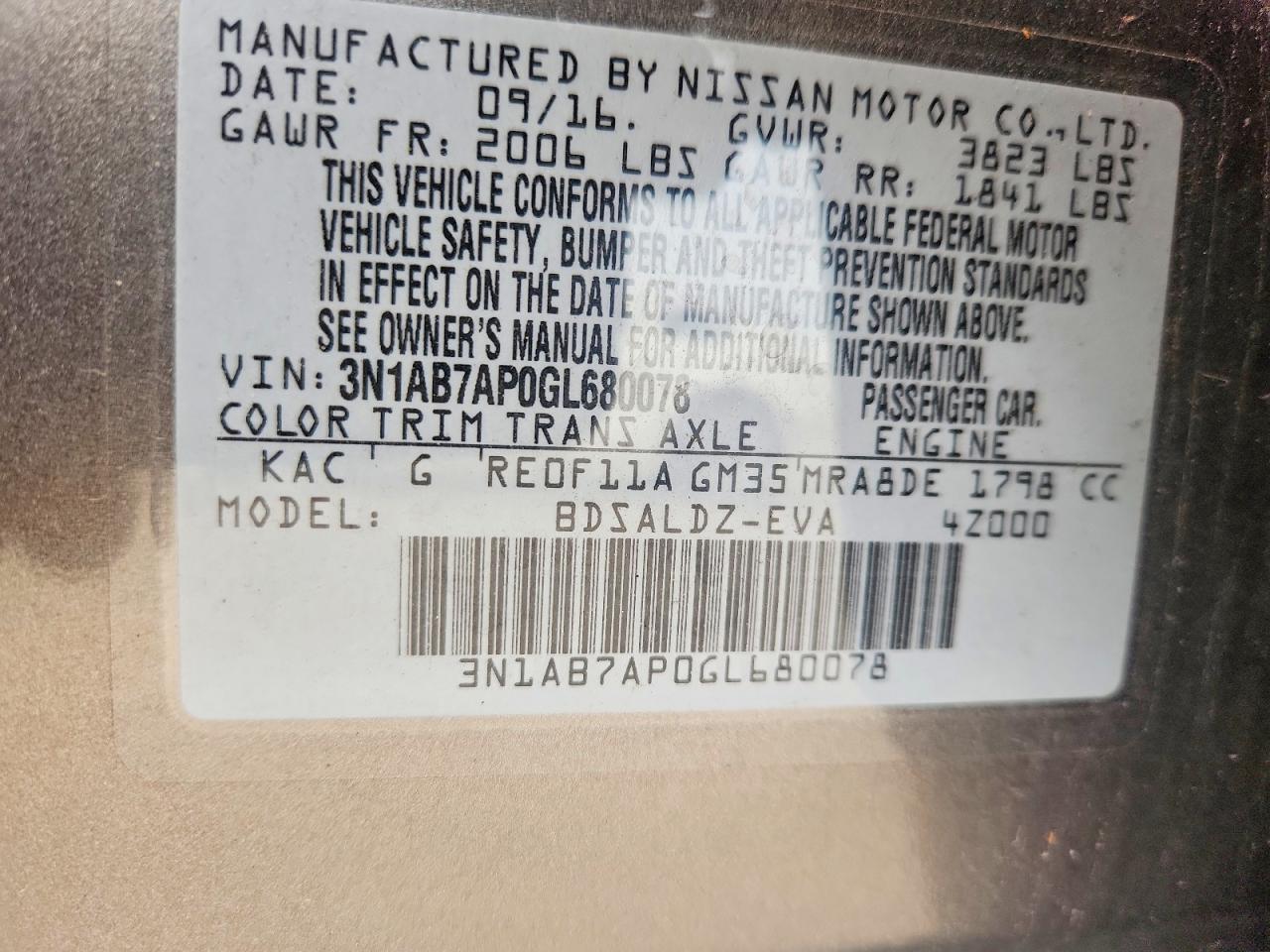 Nissan Sentra Sv
