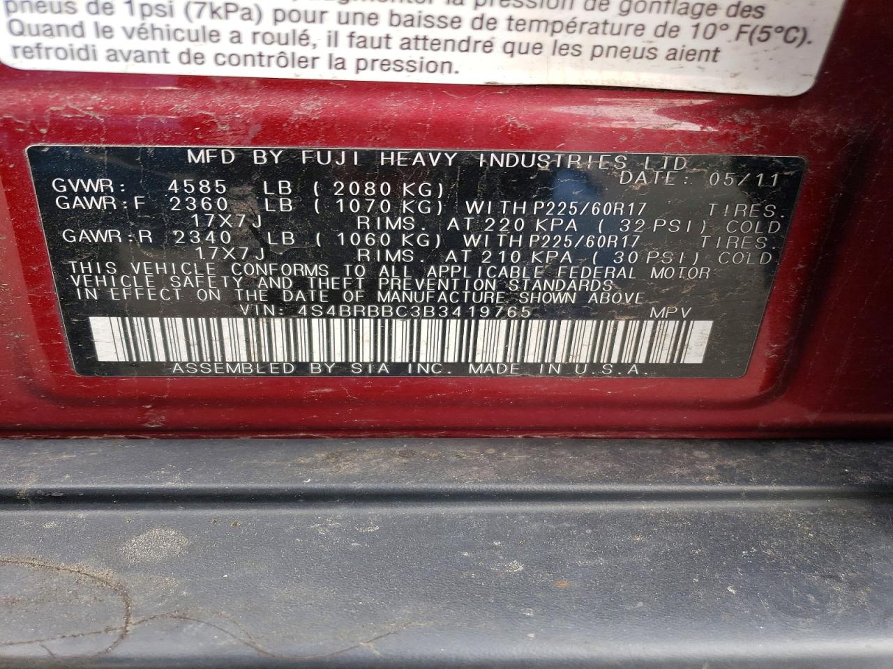 Subaru Outback 2.5i Premium