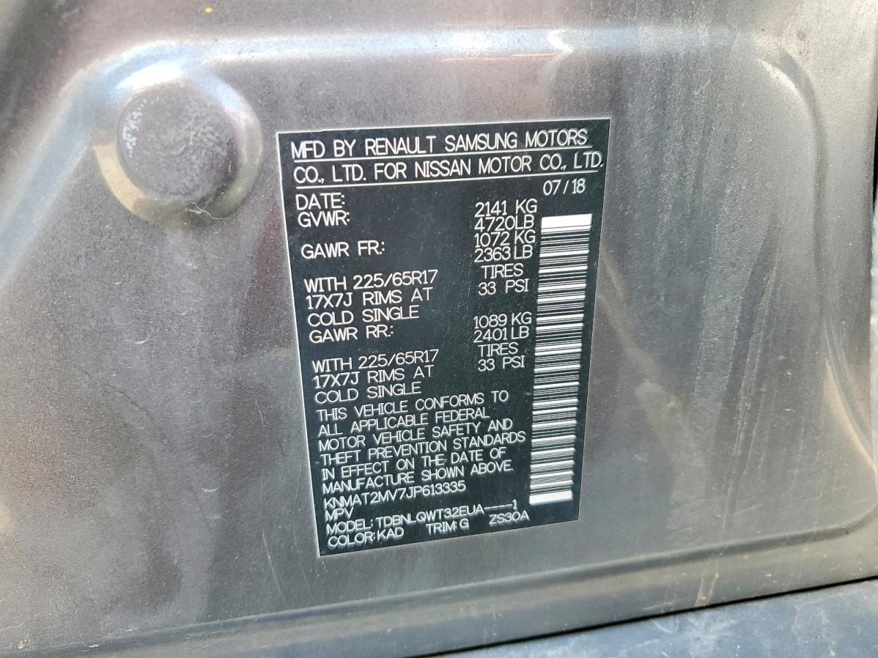 Nissan Rogue Sv