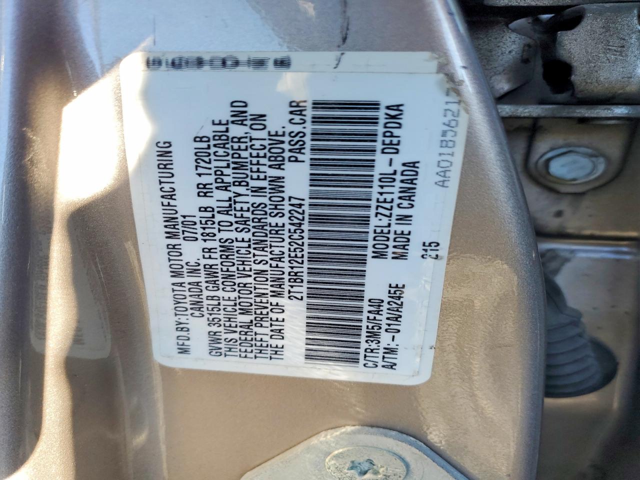 Toyota Corolla Le