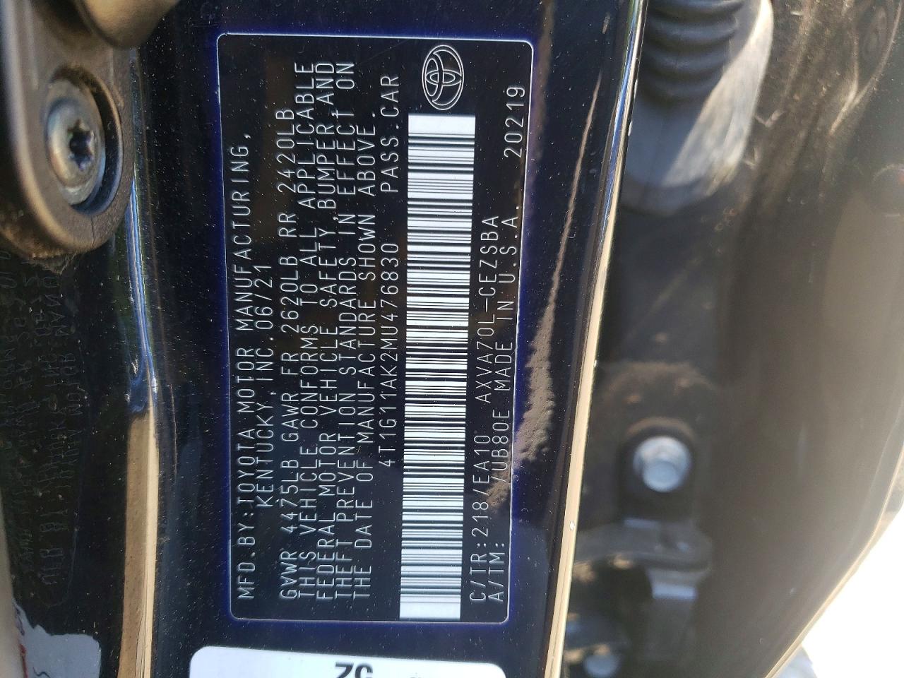 Toyota Camry Se