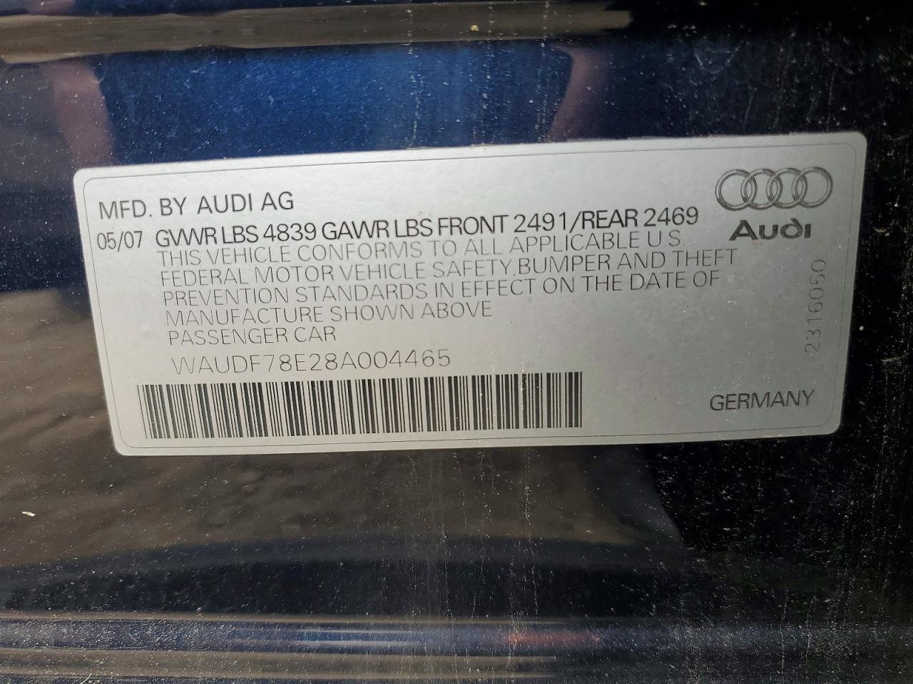Audi A4 2.0t Quattro