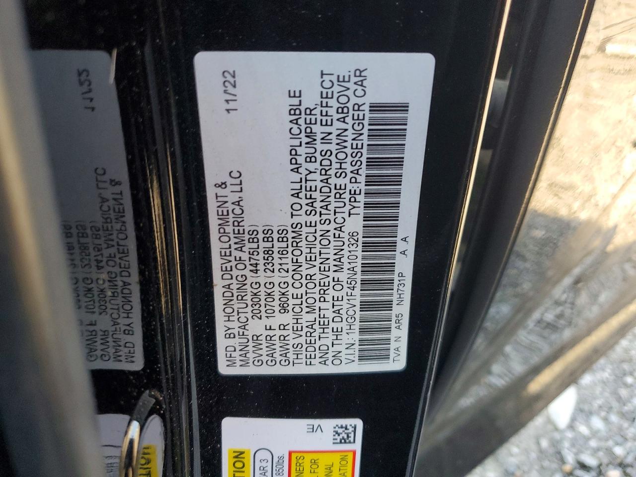 Honda Accord Sport Se