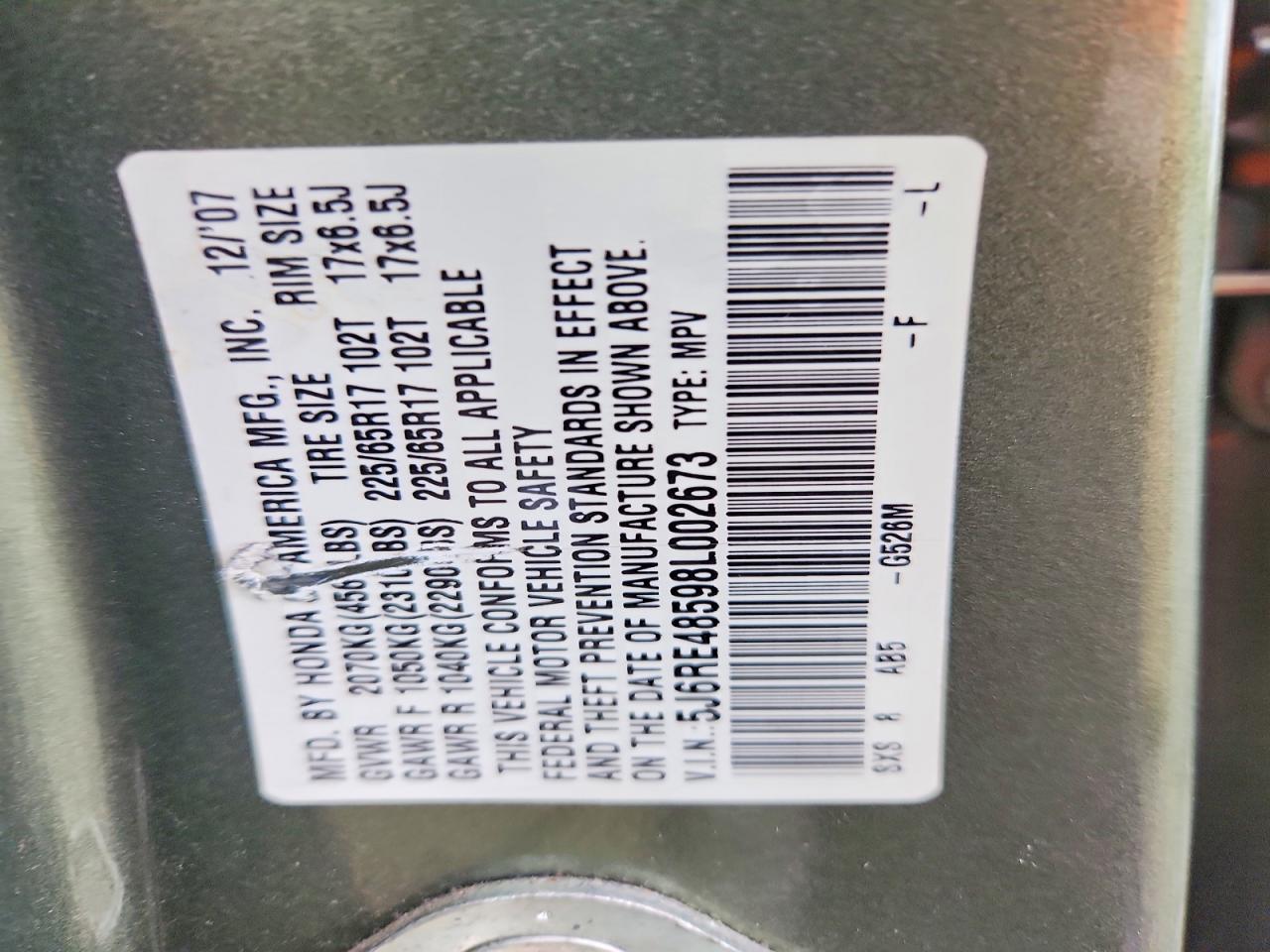 Honda Crv Ex