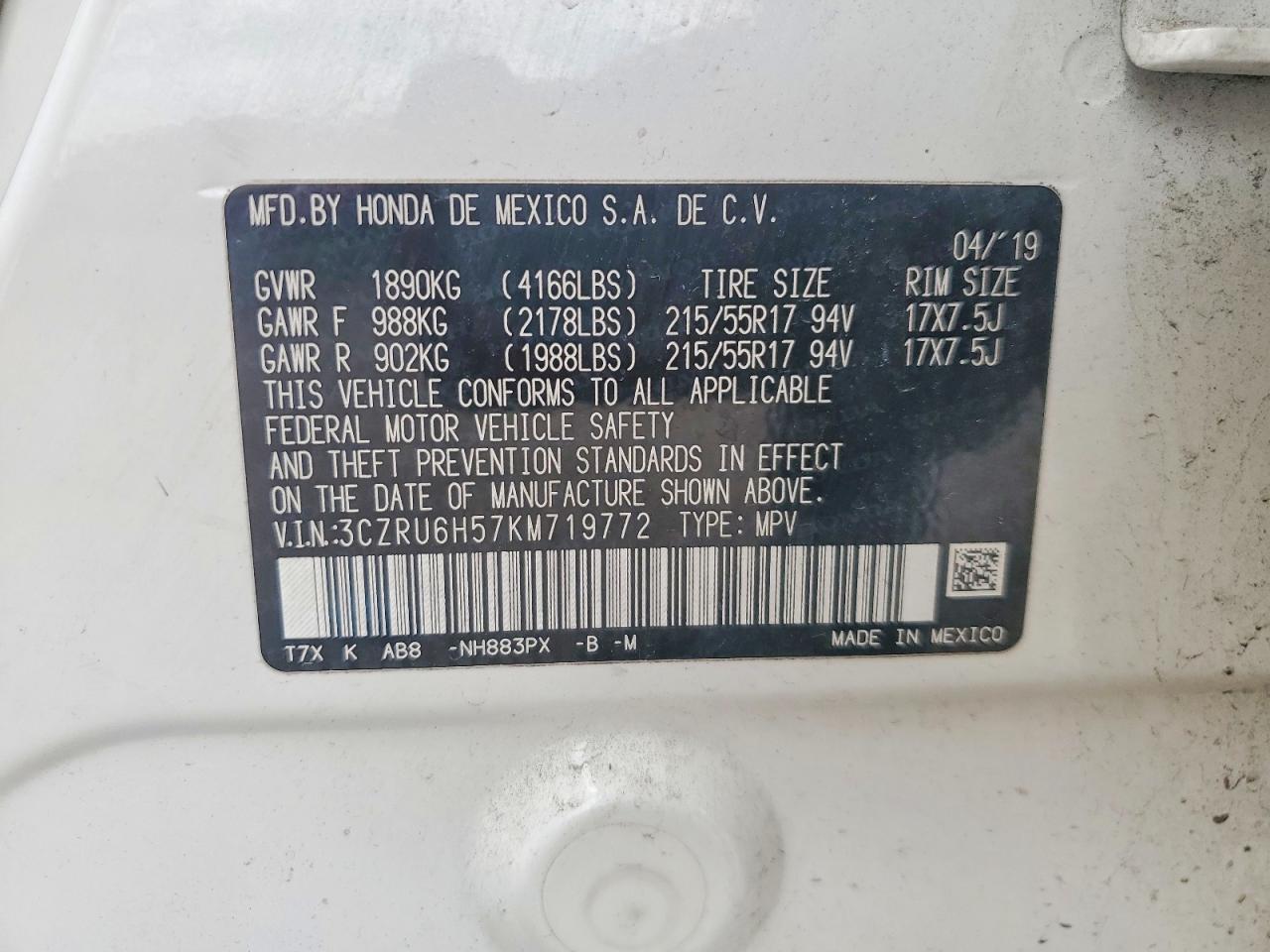 Honda HR-V Ex