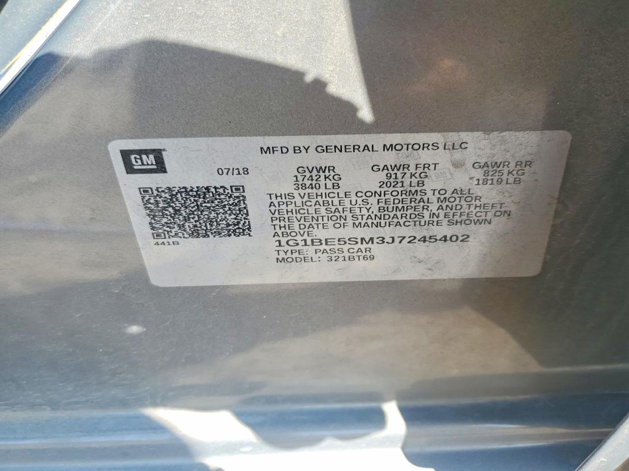 Chevrolet Cruze Lt