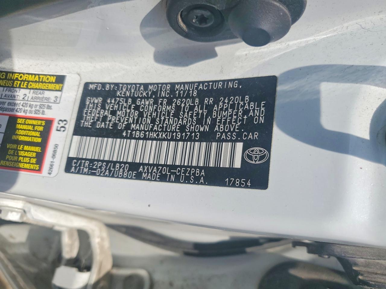 Toyota Camry Xse