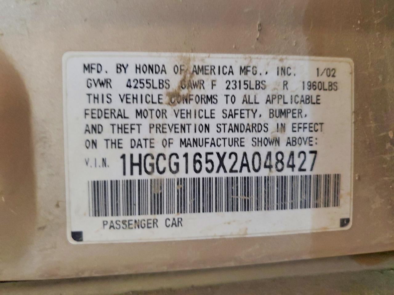 Honda Accord Ex