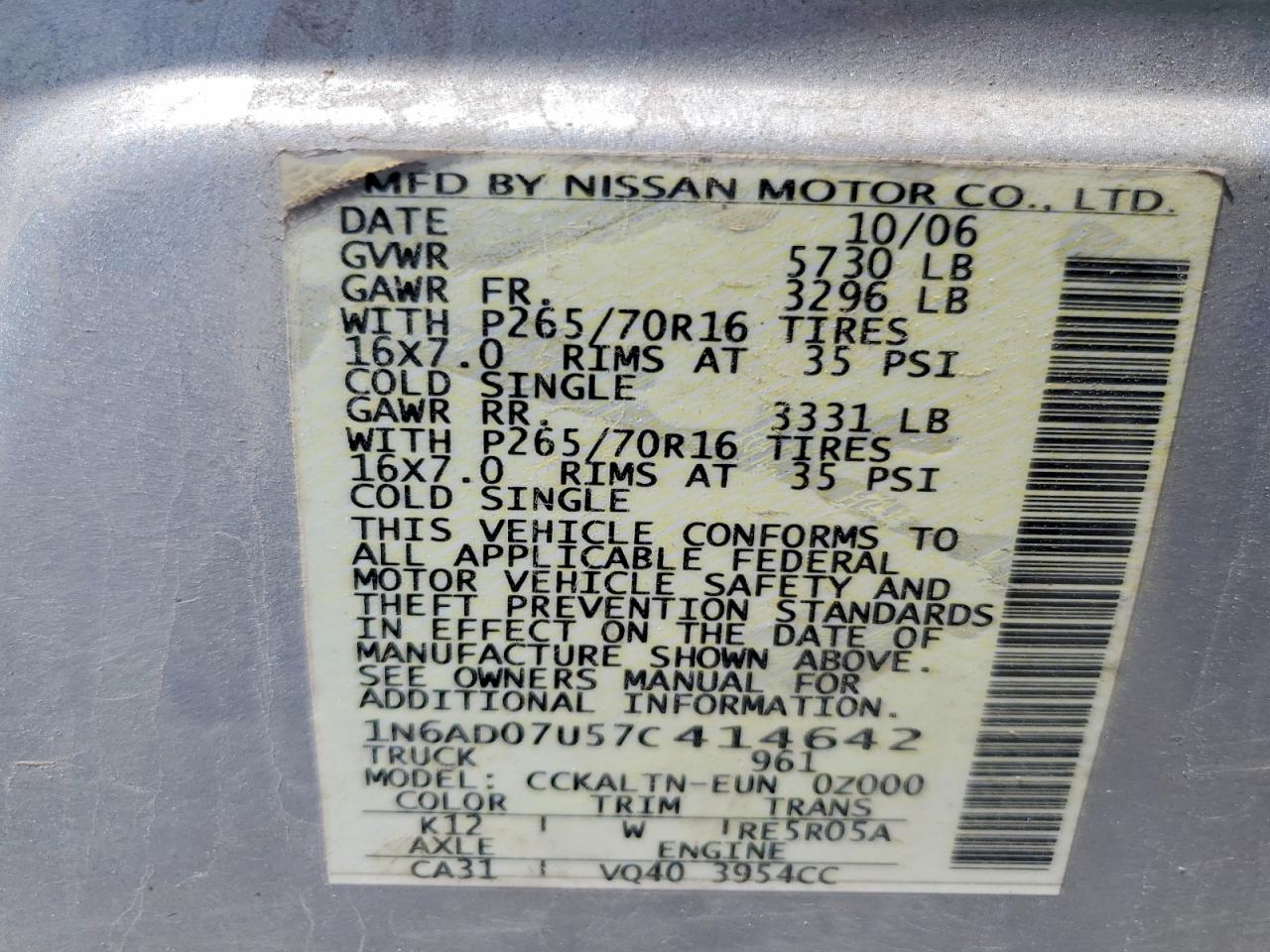 Nissan Frontier Se