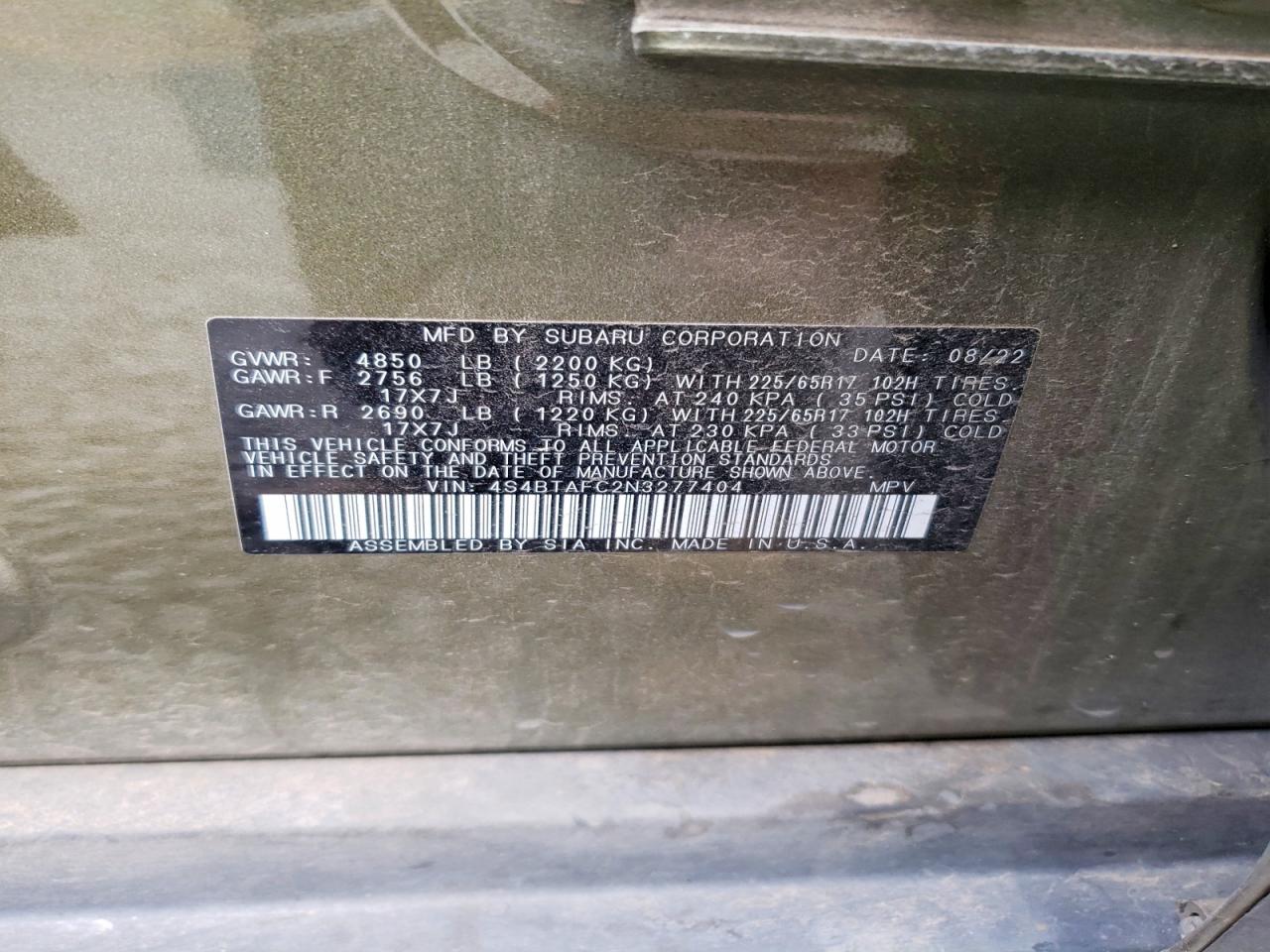 Subaru Outback Premium