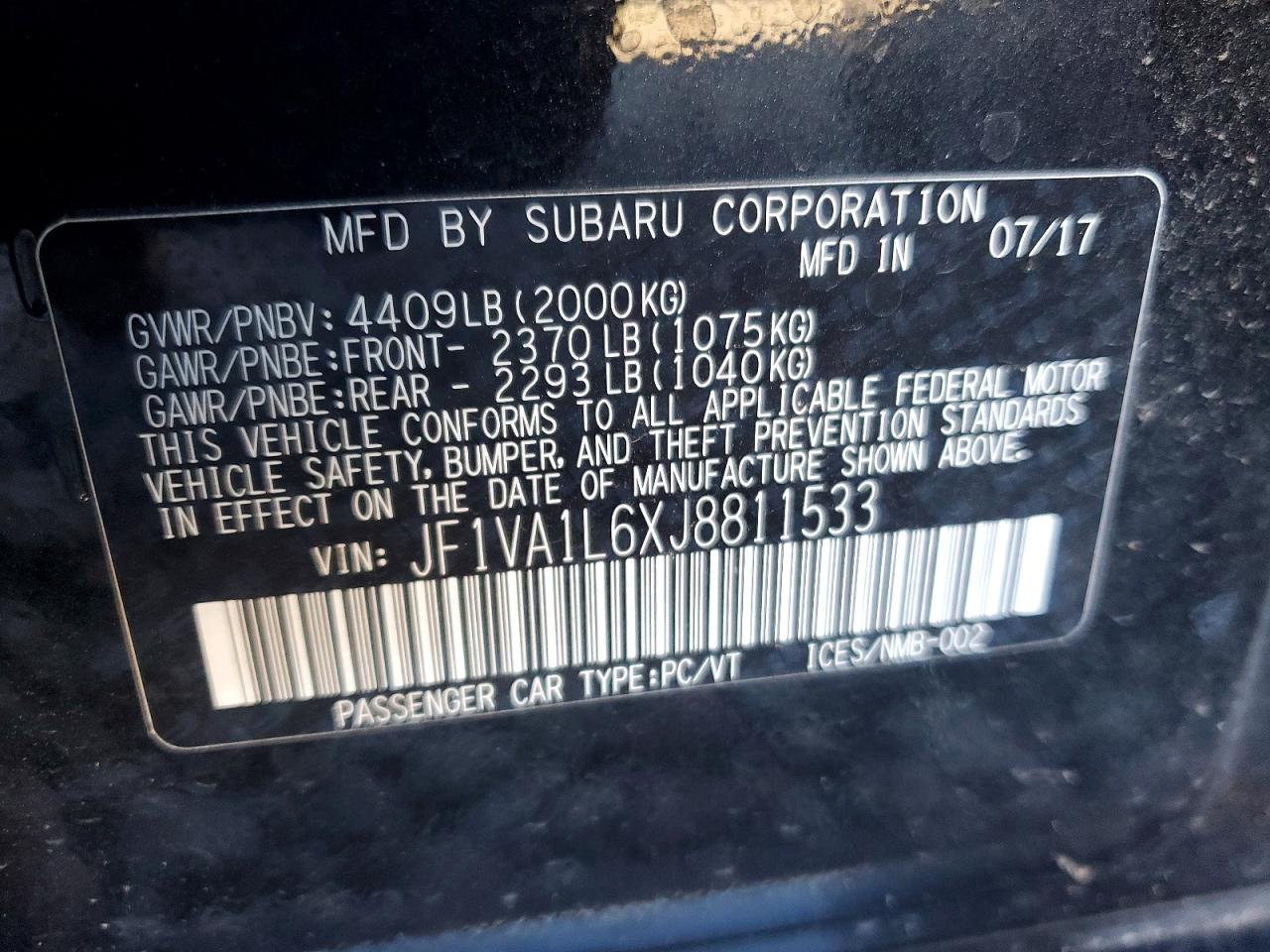 Subaru WRX Limited