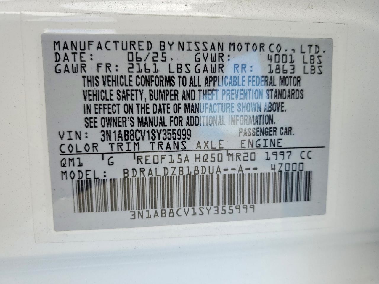 Nissan Sentra Sv
